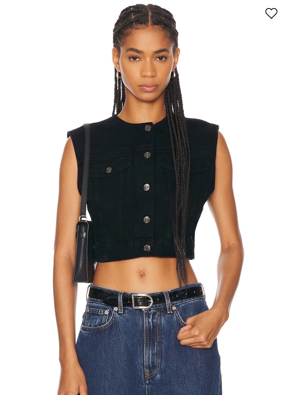 AGOLDE Leo denim vest - size M